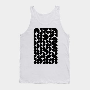 Geometric Pattern - Black Shapes #10 Tank Top